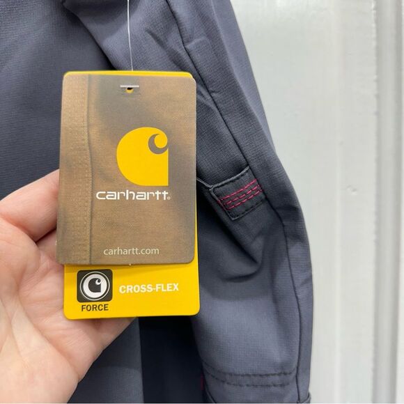 NWT Carhartt force cross flex grey pink scrub bottoms pants women's 2xl tall - Picture 3 of 5